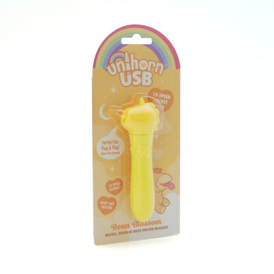 Вібратор-єдиноріжка Unihorn USB Bullet - Bean Blossom, віброкуля, USB зарядка