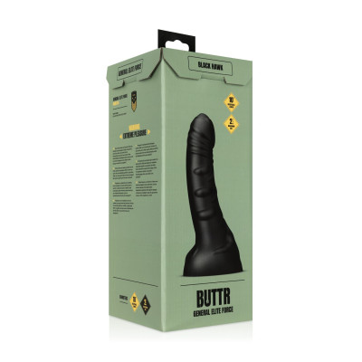 Фалоїмітатор BUTTR - Black Hawk Curved Anal Dildo