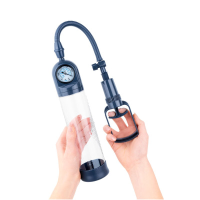 Вакуумний помпа для пеніса Boners Penispump With Pressure Gauge