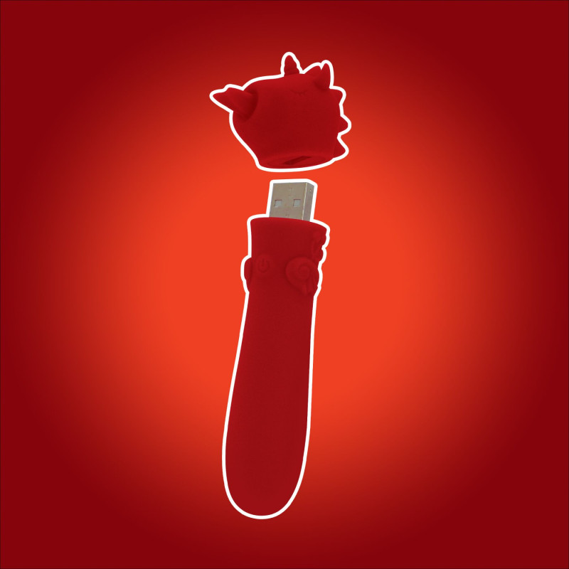 Вібратор-єдиноріжка Unihorn USB Bullet - Blaze Diablo віброкуля, USB зарядка