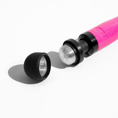 Вібромасажер DOXY Die Cast 3 Hot Pink, потужний, живлення 220В, металевий корпус