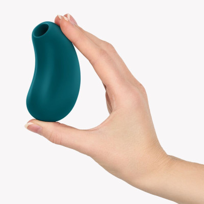 Вакуумний стимулятор Fun Factory Cherie Bottle Green, 12 режимів вібрації, 11 рівнів вакууму