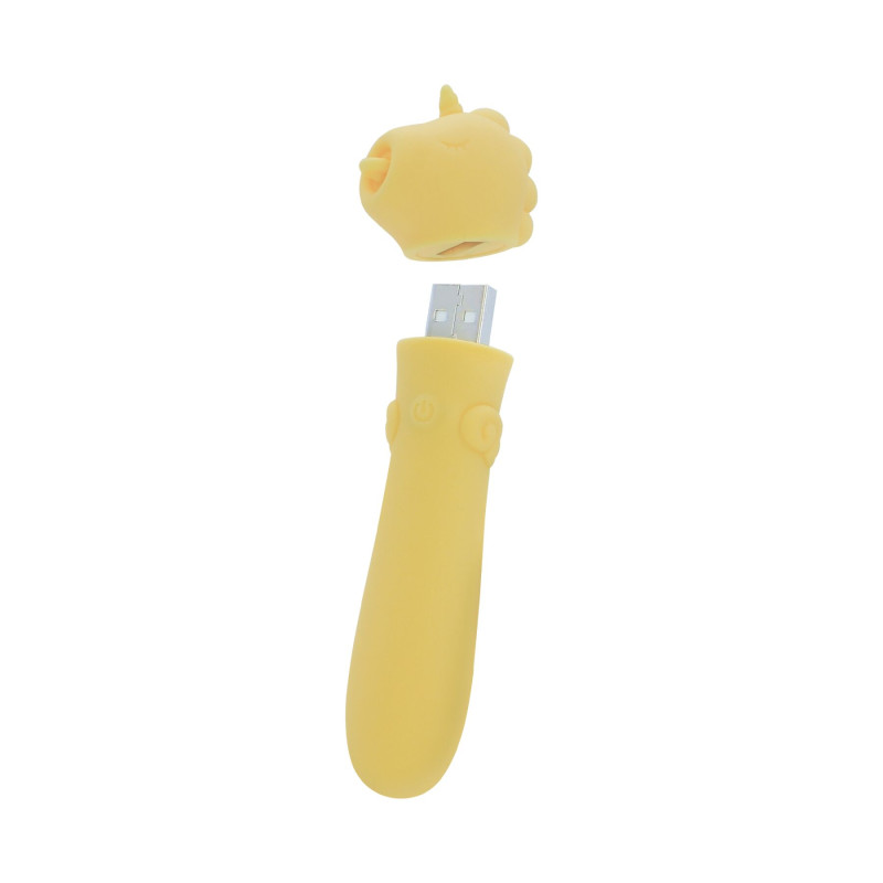 Вібратор-єдиноріжка Unihorn USB Bullet - Bean Blossom, віброкуля, USB зарядка