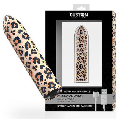 Потужна віброкуля Custom Bullets Leopard