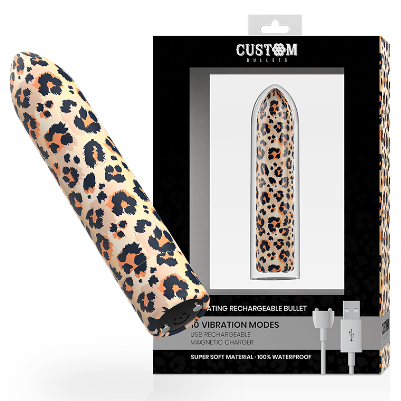 Потужна віброкуля Custom Bullets Leopard