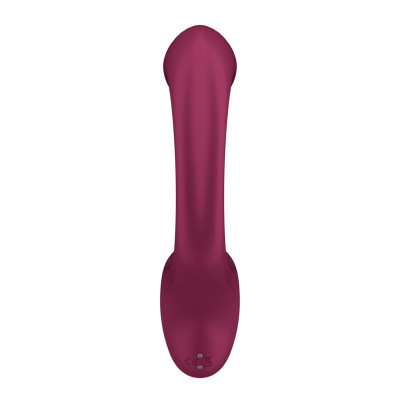 Вагінально-кліторальний вібратор Satisfyer G for Goddess 2 Wine Red