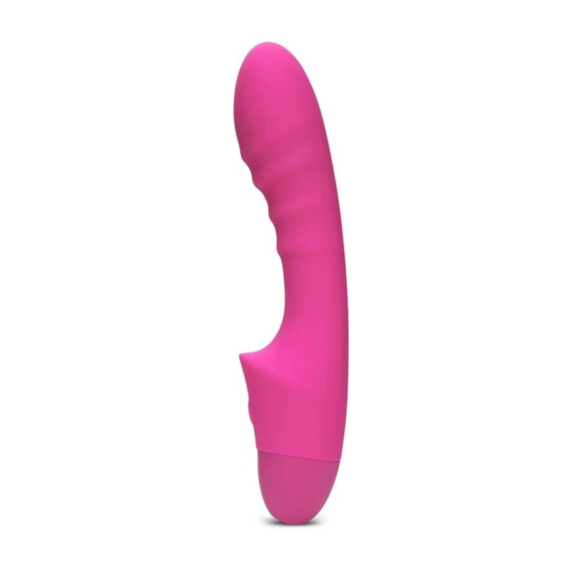 Ребристий вібратор для зони G Pash Ribbed G-spot Vibrator колір: рожевий So Divine