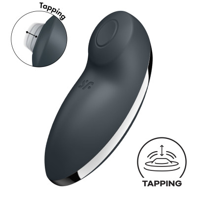 Вібростимулятор-пульсатор Satisfyer Tap & Climax 2 Grey Вібростимулятор-пульсатор Satisfyer Tap & Climax 2 Grey