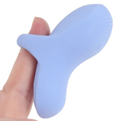 Вібратор на палець FUZU Sensa Skin Activated Fingertip Vibe – Pastel Blue, сенсорне керування, 8 режимів