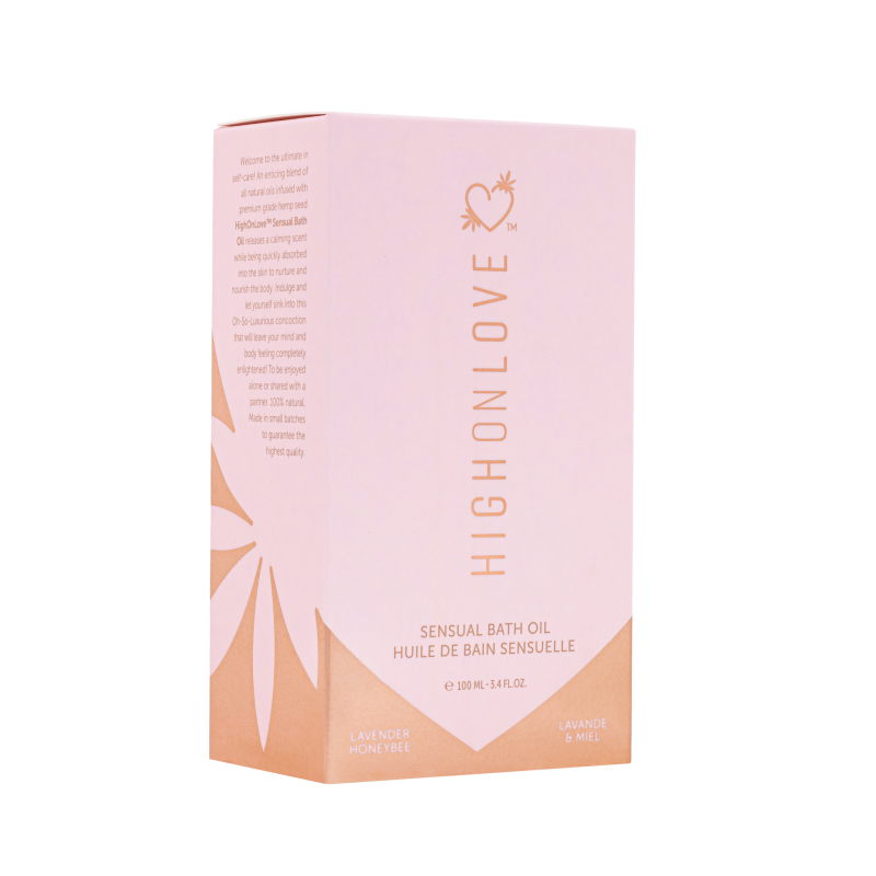Олія для ванни з ароматом лаванди та меду Sensual Bath Oil, 100 мл HighOnLove (Канада)