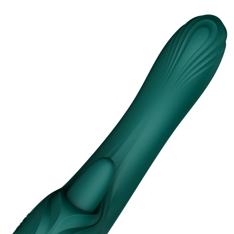 Вібратор-кролик Zalo Ares Turquoise Green