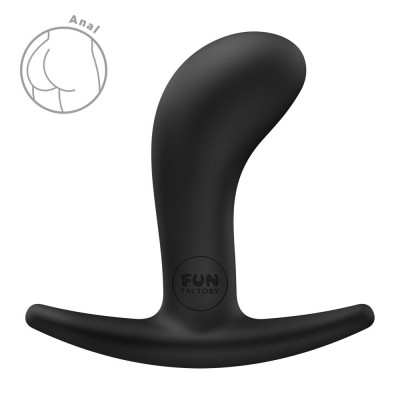 Анальна пробка Fun Factory BOOTIE S Black, діаметр 2,8 см, тонкий обмежувач