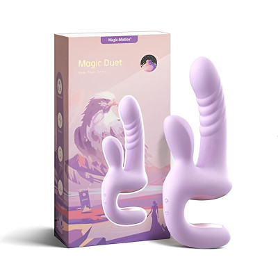 Смарт-пульсатор Magic Motion Magic Duet Purple, 10 режимів пульсацій, 10 режимів вібрації