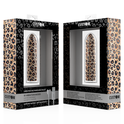 Потужна віброкуля Custom Bullets Leopard