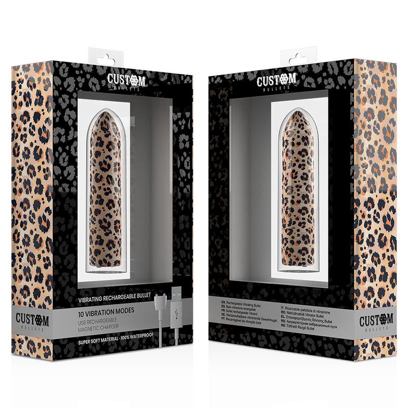 Потужна віброкуля Custom Bullets Leopard