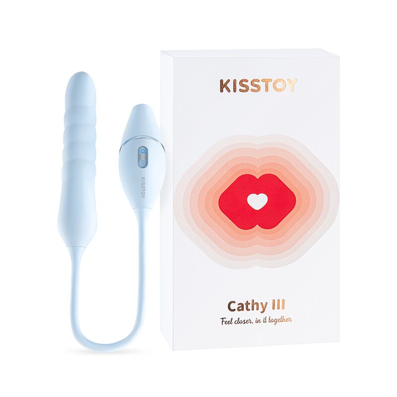 Пульсатор із вакуумним стимулятором KISSTOY Cathy III Light Blue
