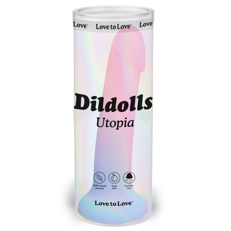 Ділдо з кольоровим градієнтом Love To Love DILDOLLS - UTOPIA XL ультрам'який