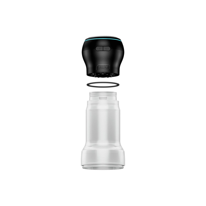 Мастурбатор Kiiroo Feel Pocket Crystal із всмоктувальною інтерактивною насадкою PowerBlow Combo Set