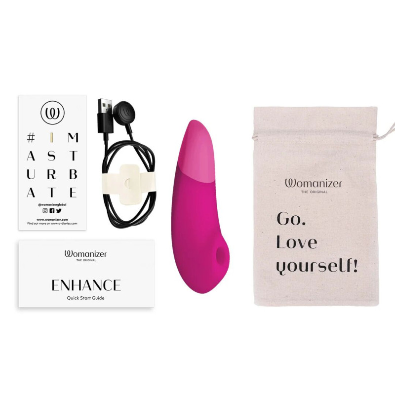 Вакуумний кліторальний стимулятор Womanizer Enhance Pink