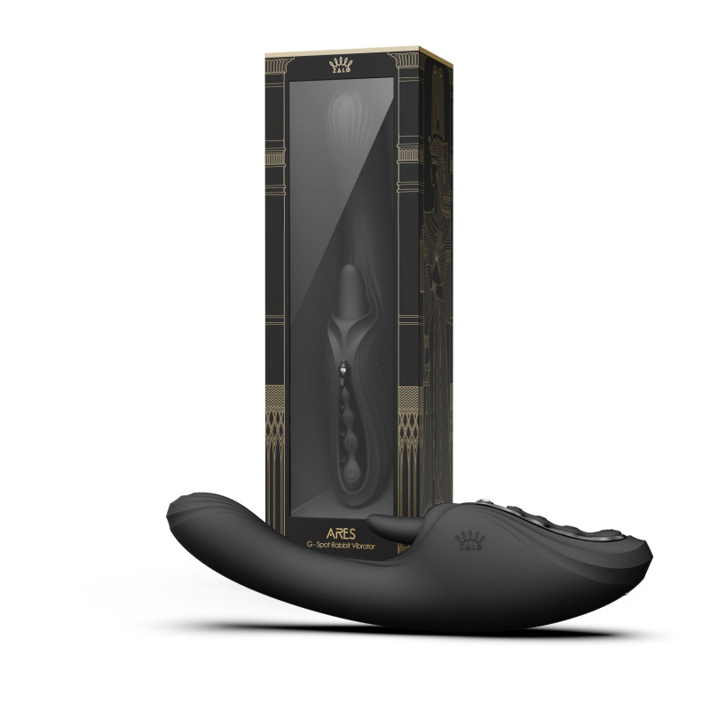 Вібратор-кролик Zalo Ares Obsidian Black