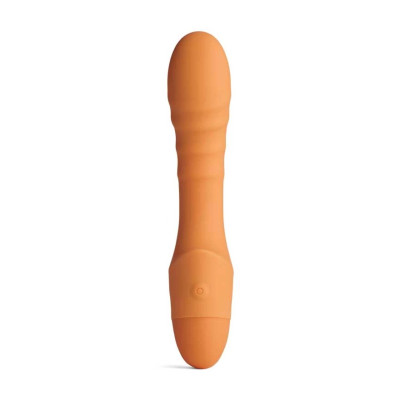 Ребристий вібратор для зони G Pash Ribbed G-spot Vibrator колір: помаранчевий So Divine