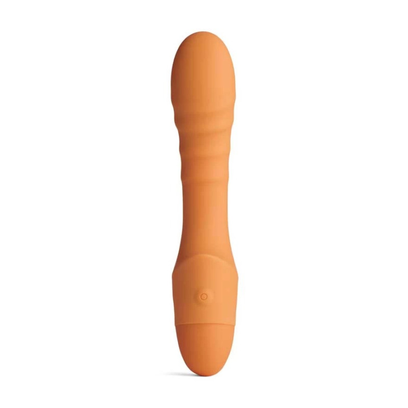 Ребристий вібратор для зони G Pash Ribbed G-spot Vibrator колір: помаранчевий So Divine