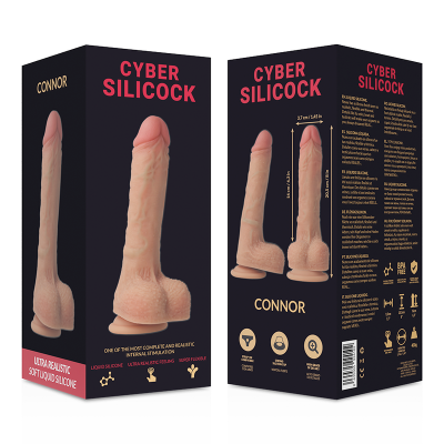 Фалоімітатор на присосці Connor, 20,5 см CYBER SILICOCK (Іспанія)