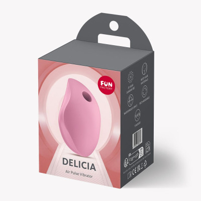 Вакуумний стимулятор Fun Factory Delicia Rose, 11 режимів роботи, перезаряджається