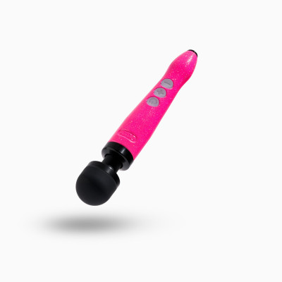 Вібромасажер DOXY Die Cast 3R Hot Pink, дуже потужний, металевий корпус, що перезаряджається.
