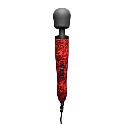 Вібромасажер DOXY Original ROSE PATTERN, дуже потужний, живлення 220В, пульсуючі вібрації