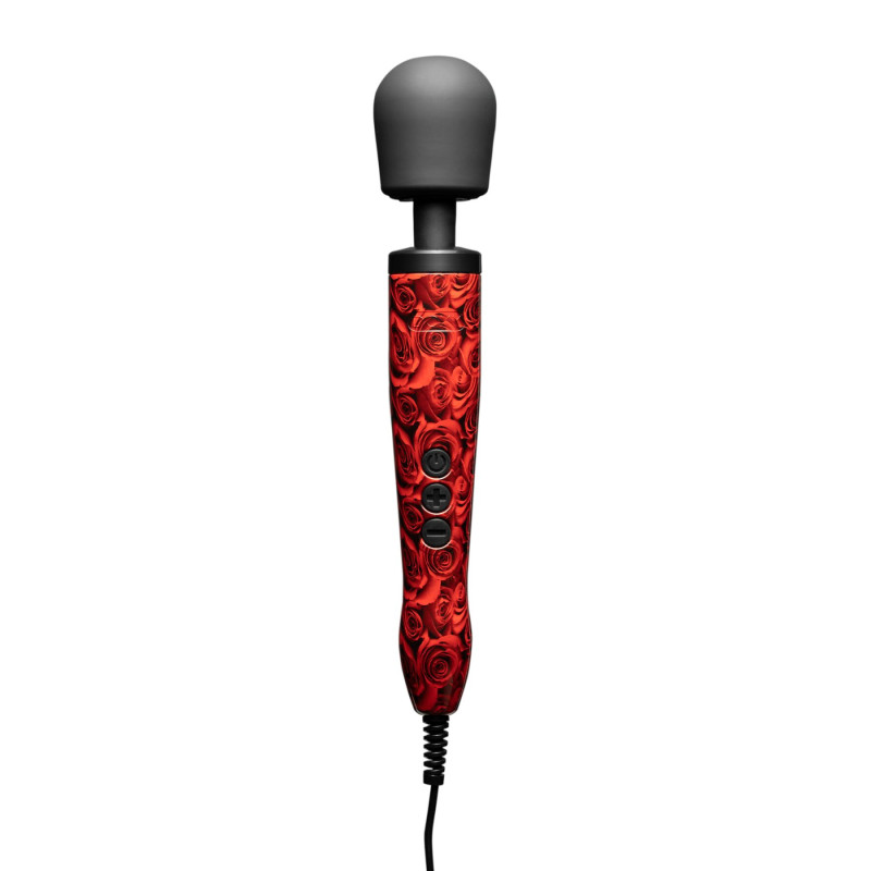Вібромасажер DOXY Original ROSE PATTERN, дуже потужний, живлення 220В, пульсуючі вібрації