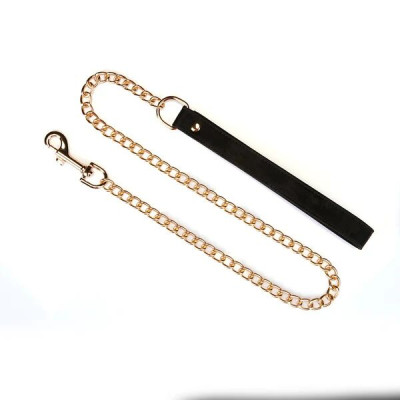 Нашийник з повідцем Liebe Seele Boudoir Amor Collar with Leash Black