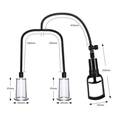 Вакуумна помпа для грудей та сосків Men Powerup Passion Pump