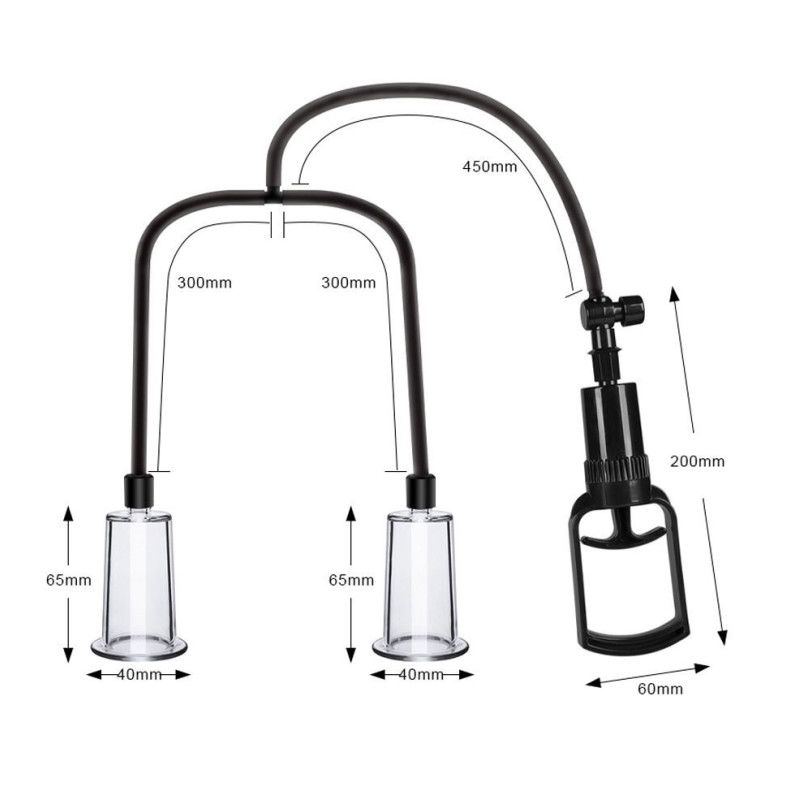 Вакуумна помпа для грудей та сосків Men Powerup Passion Pump