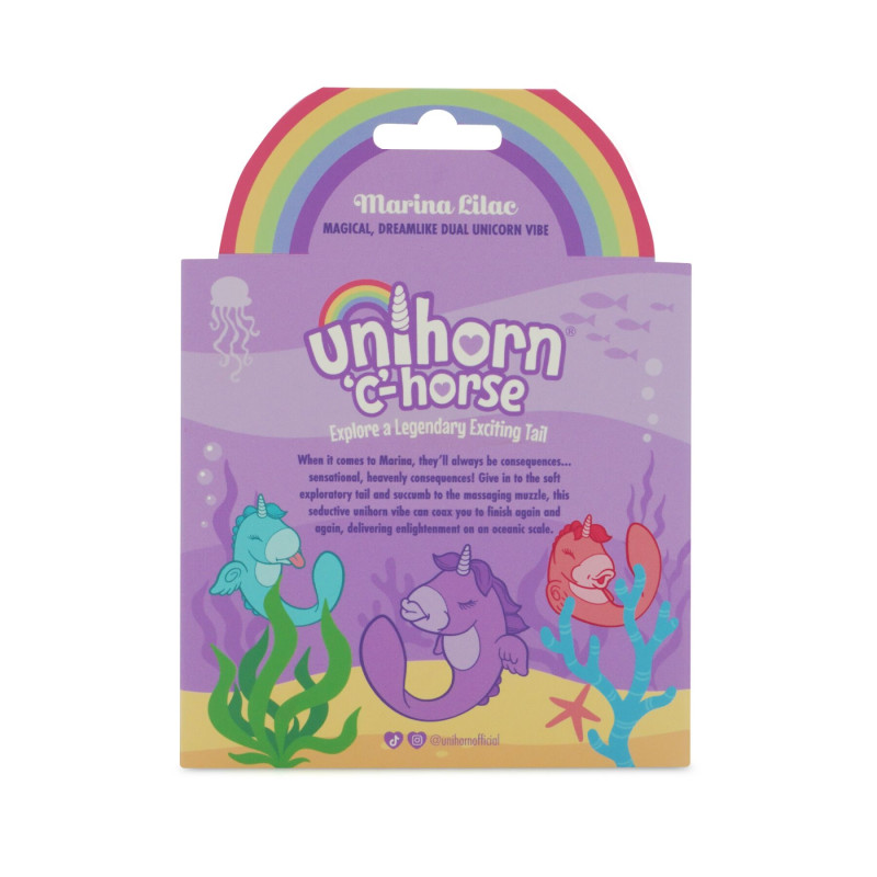 Вібратор-єдиноріжка Unihorn - C Horse - Marina Lilac, вагінально-кліторальна стимуляція