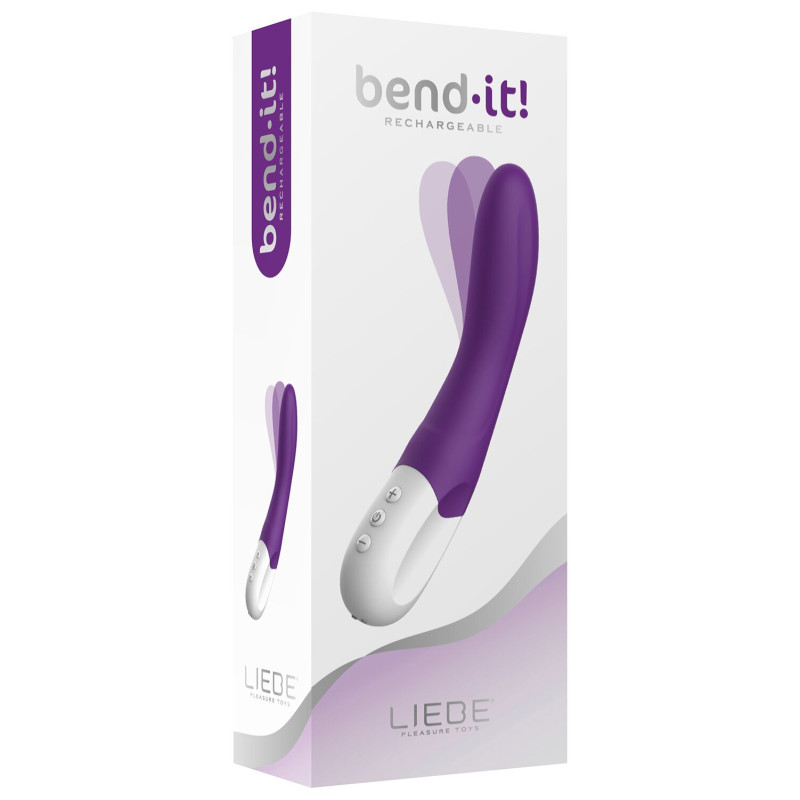 Вібратор точки G Liebe Bend It Rechargeable Purple, 10 режимів, дуже потужний, гнучкий ствол