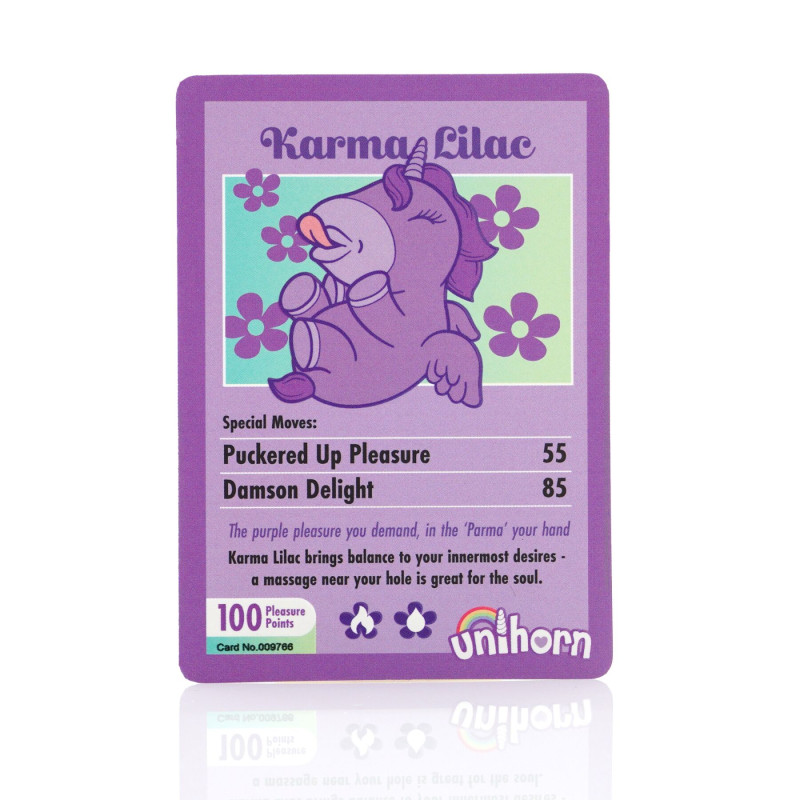 Вібратор-єдиноріжка Unihorn - Karma Lilac, з пульсацією