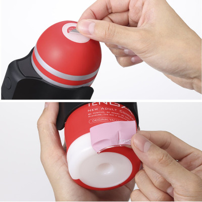 Вібронасадка Tenga CUP VIBRATOR, 7 режимів, 2 мастурбатори в комплекті