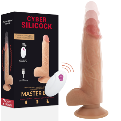 Фалоімітатор Cyber Silicock Master Ben, з вібрацією та фрикціями