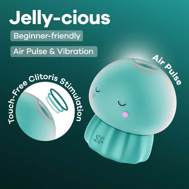Вакуумний кліматичний стимулятор Satisfyer Jelly-cious Green