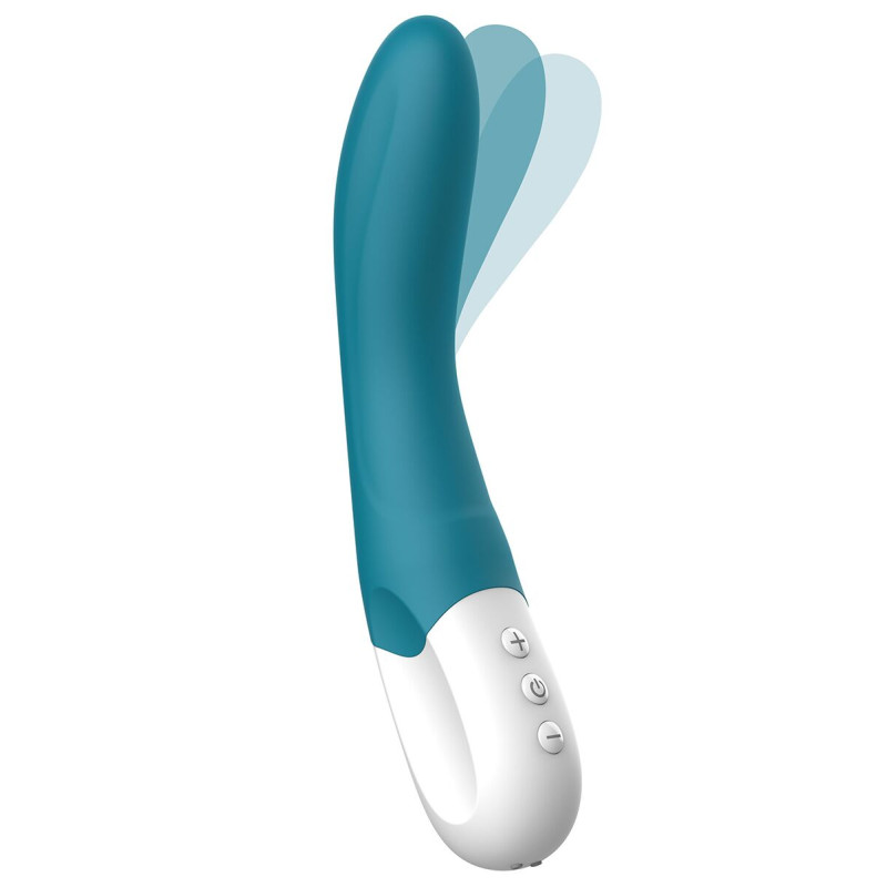 Вібратор точки G Liebe Bend It Rechargeable Ocean Blue, 10 режимів, дуже потужний, гнучкий ствол