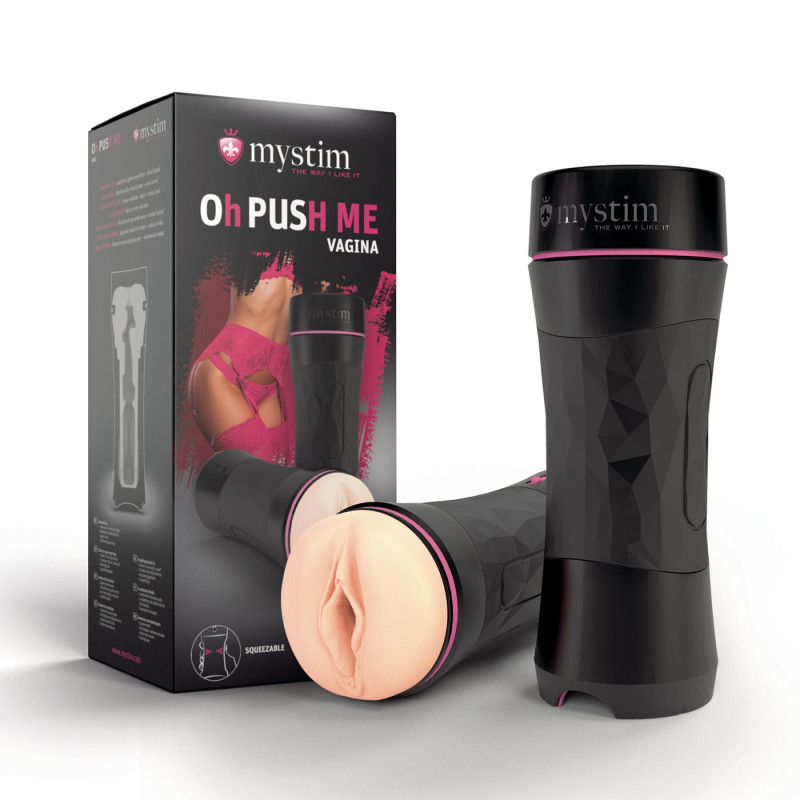 Мастурбатор вагіна Mystim O(h)PUSH ME Vagina з ефектом всмоктування