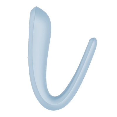 Вібратор для пар Satisfyer Double Classic Light Blue з одним двигуном