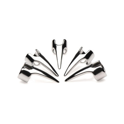 Набір каблучок з пазурами Master Series Five-Piece Sensation Claw Rings - Silver