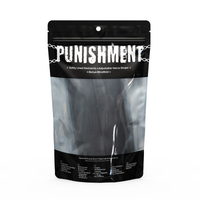 Фіксатори для руки та стегна Punishment - Thigh to Wrist Restraints - Black