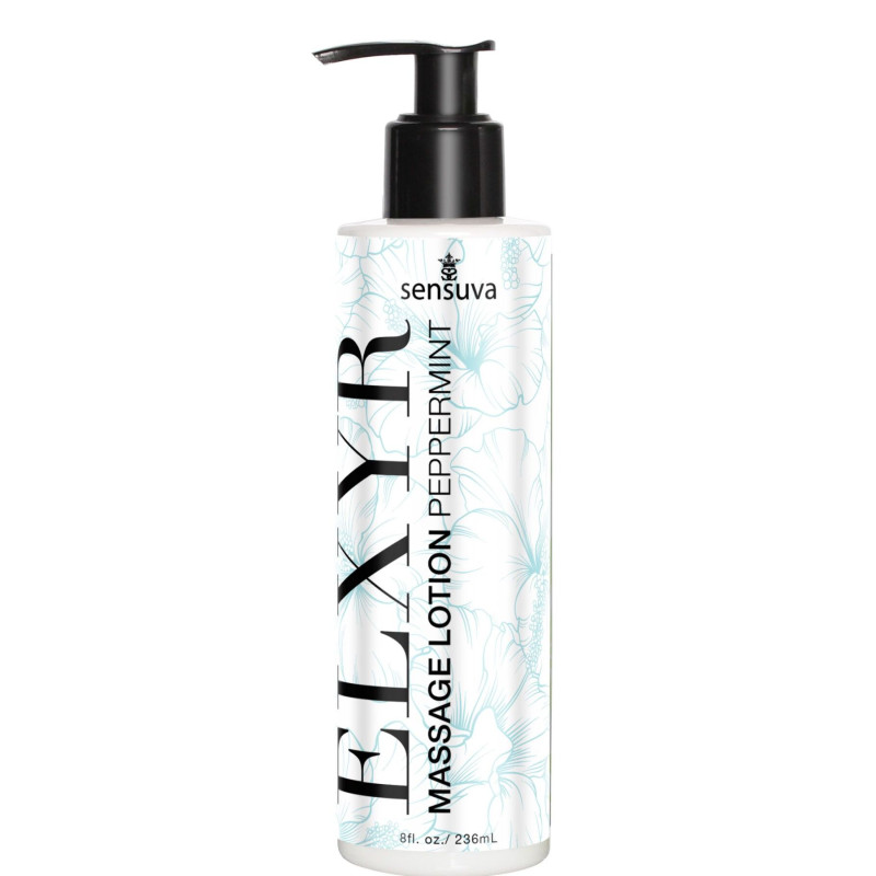 Лосьйон для масажу ніг та ступнів Sensuva ELXYR Massage Lotion Peppermint (236 мл)