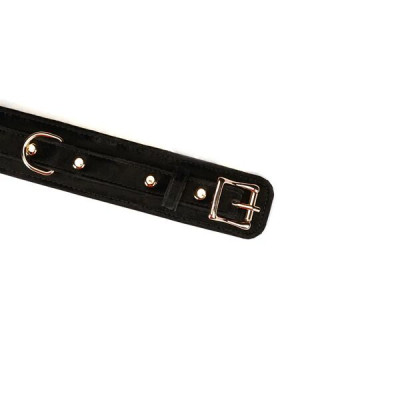 Нашийник з повідцем Liebe Seele Boudoir Amor Collar with Leash Black