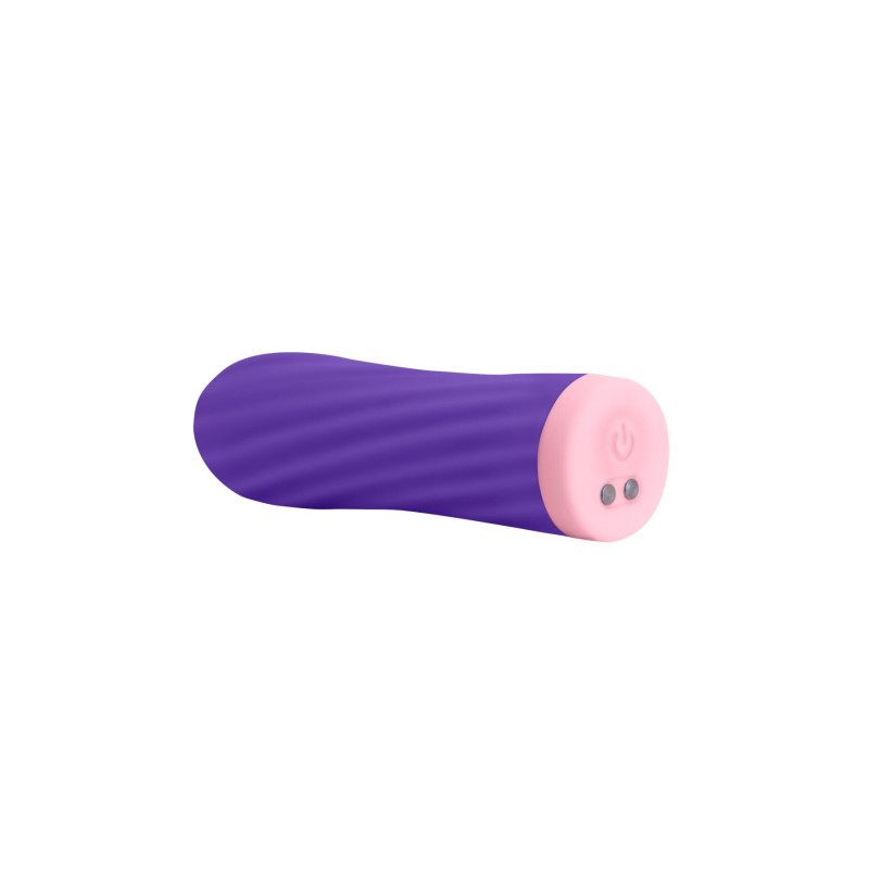 Віброкуль S Pleasures Bullets Twist & Shout Purple, фіолетова, ребриста поверхня, 10 режимів