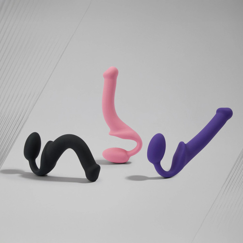 Безремневий страпон Strap-On-Me Rose S, повністю регульований, діаметр 2,7см