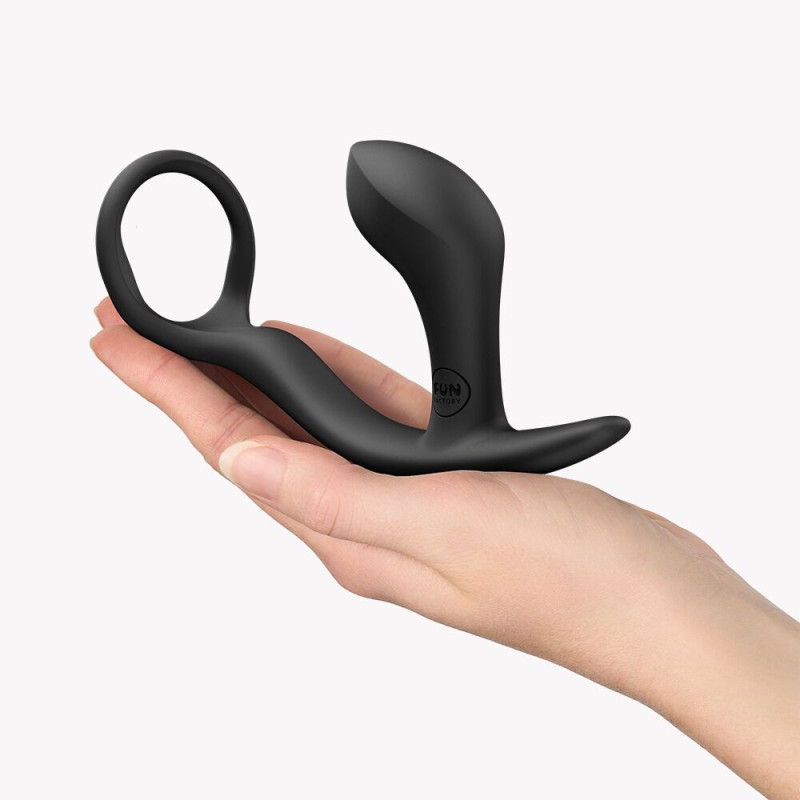 Анальна пробка з ерекційним кільцем Fun Factory Bootie Ring Black